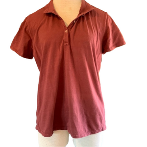 Woolrich large light raisin short sleeve top